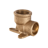 Conex Bänninger Kolano 90° GW z łapami mocowanie 2 otwory Brąz do lutowania 22x3/4" GW 4472G022006000